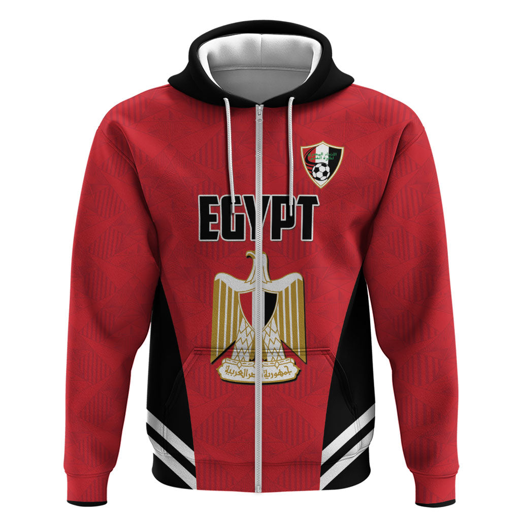 Custom Egypt Football Hoodie 2026 Glory Run Red Edition