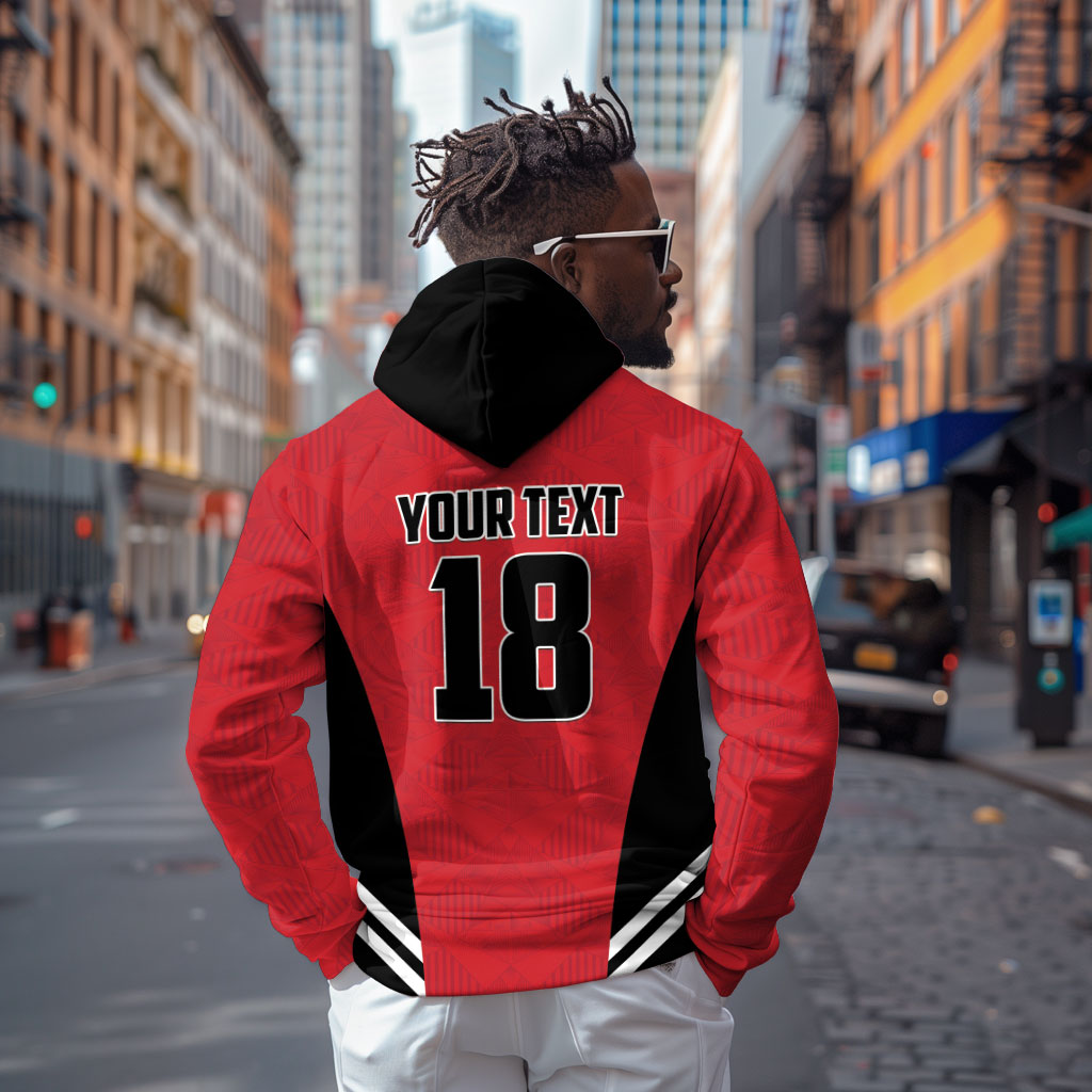 Custom Egypt Football Hoodie 2026 Glory Run Red Edition