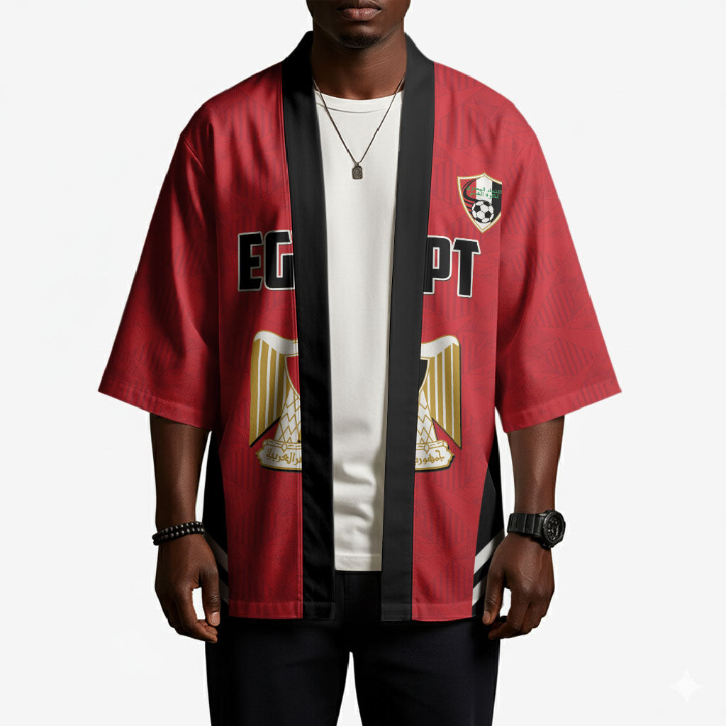 Custom Egypt Football Kimono 2026 Glory Run Red Edition