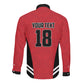 Custom Egypt Football Long Sleeve Button Shirt 2026 Glory Run Red Edition