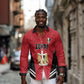 Custom Egypt Football Long Sleeve Button Shirt 2026 Glory Run Red Edition