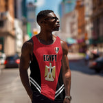 Custom Egypt Football Men Tank Top 2026 Glory Run Red Edition