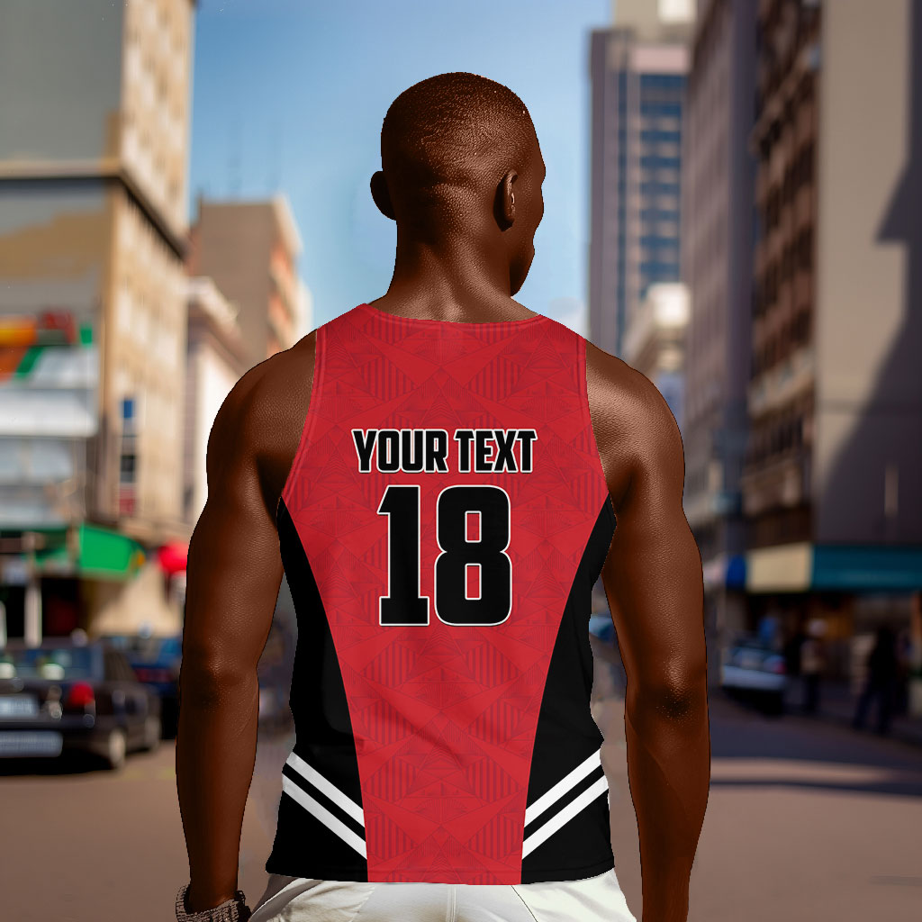 Custom Egypt Football Men Tank Top 2026 Glory Run Red Edition