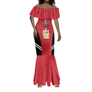 Custom Egypt Football Mermaid Dress 2026 Glory Run Red Edition