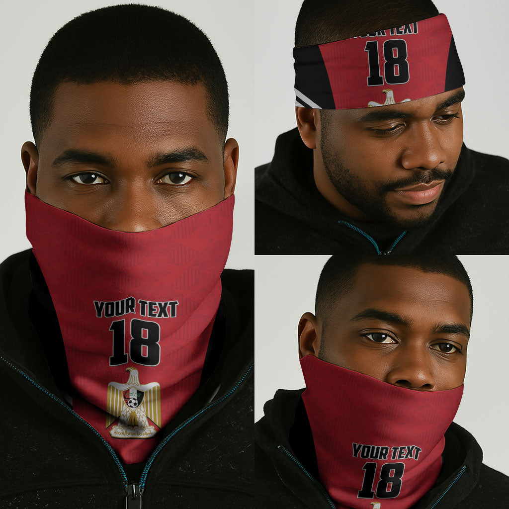 Custom Egypt Football Neck Gaiter 2026 Glory Run Red Edition