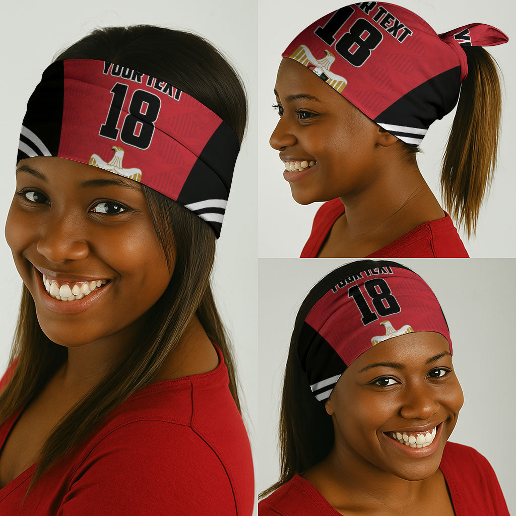Custom Egypt Football Neck Gaiter 2026 Glory Run Red Edition