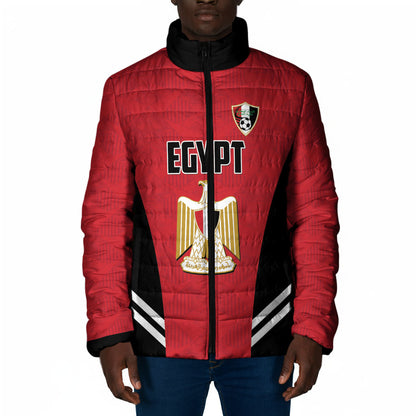 Custom Egypt Football Padded Jacket 2026 Glory Run Red Edition