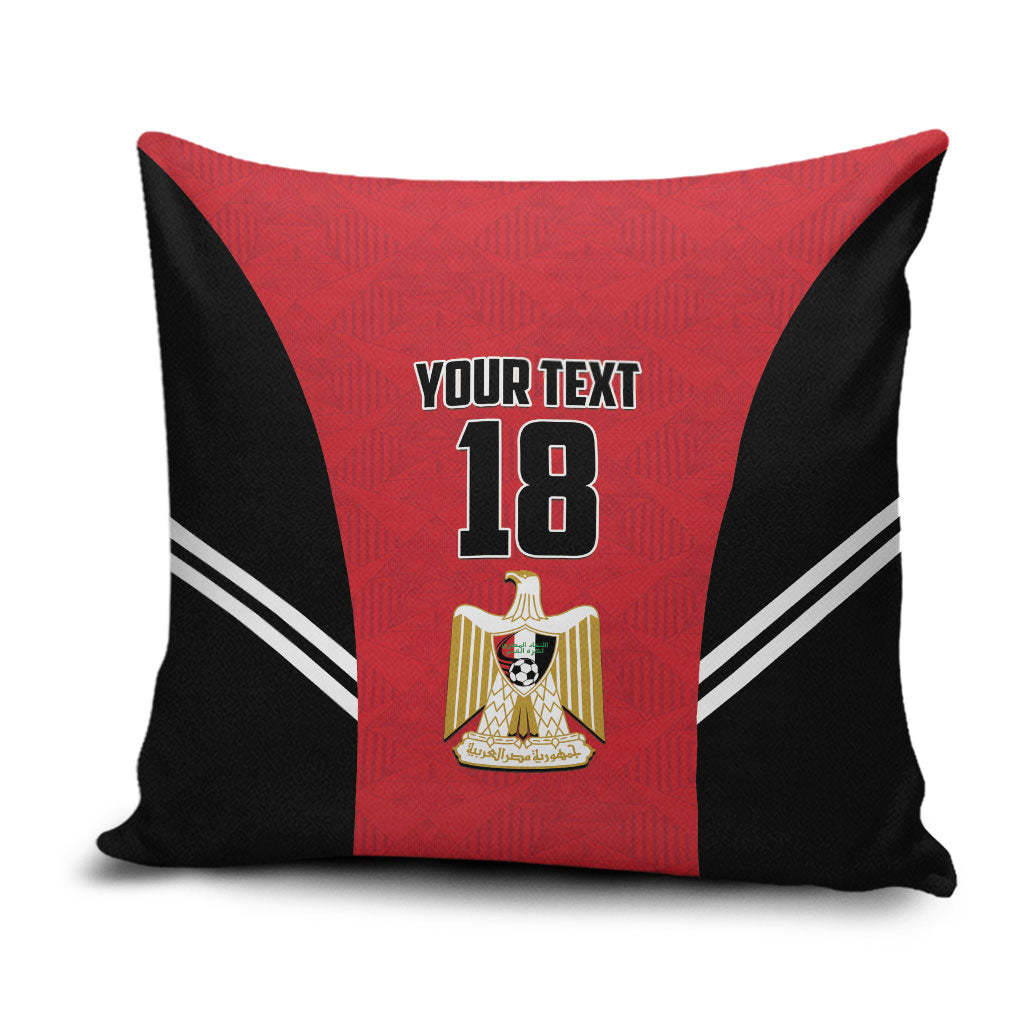 Custom Egypt Football Pillow Cover 2026 Glory Run Red Edition