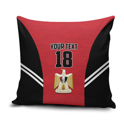 Custom Egypt Football Pillow Cover 2026 Glory Run Red Edition