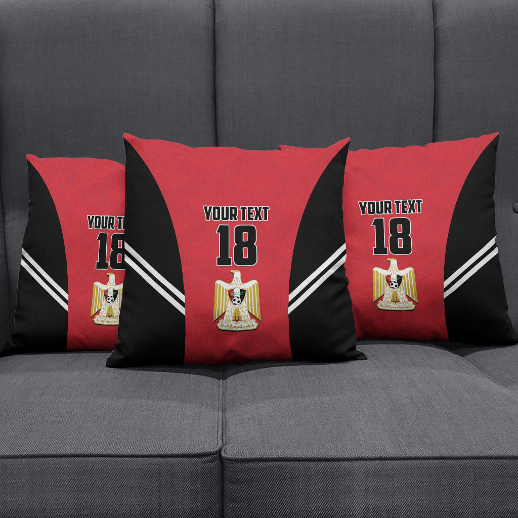 Custom Egypt Football Pillow Cover 2026 Glory Run Red Edition