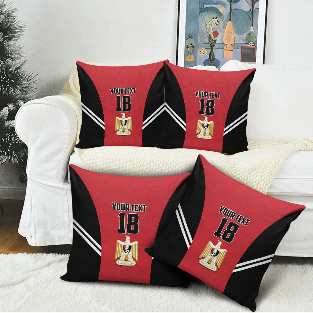 Custom Egypt Football Pillow Cover 2026 Glory Run Red Edition