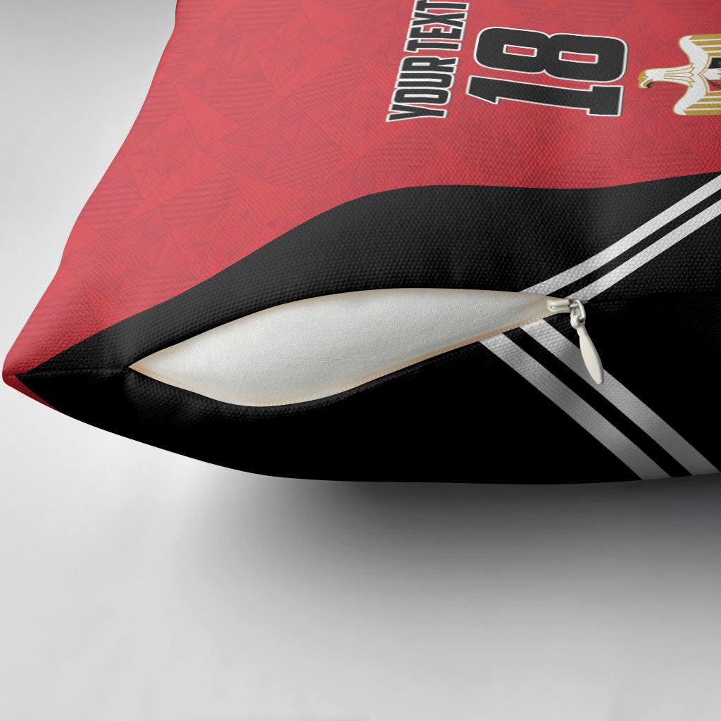 Custom Egypt Football Pillow Cover 2026 Glory Run Red Edition