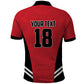 Custom Egypt Football Polo Shirt 2026 Glory Run Red Edition