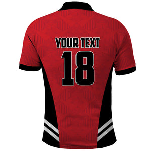 Custom Egypt Football Polo Shirt 2026 Glory Run Red Edition