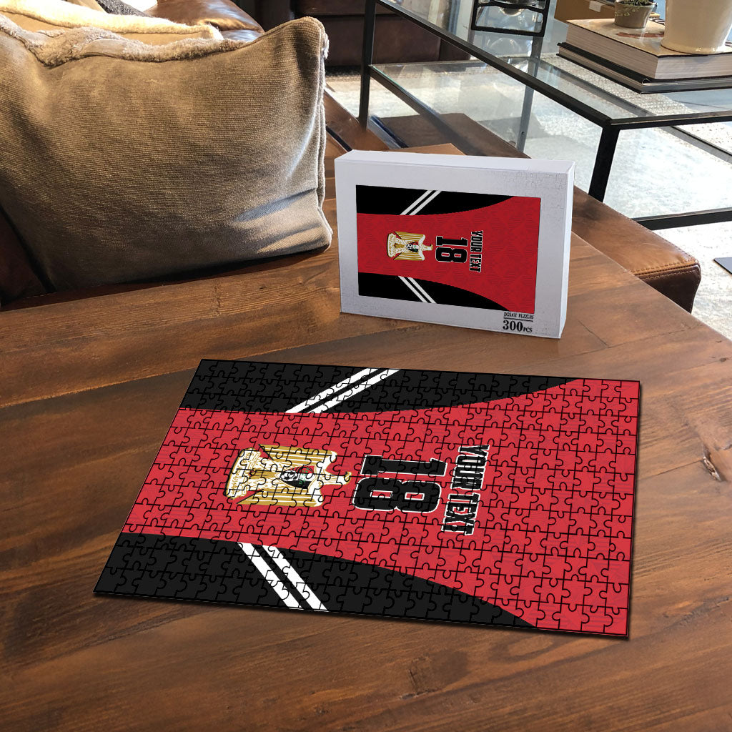 Custom Egypt Football Puzzle 2026 Glory Run Red Edition