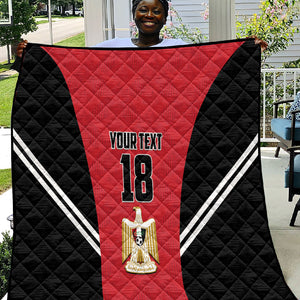 Custom Egypt Football Quilt 2026 Glory Run Red Edition