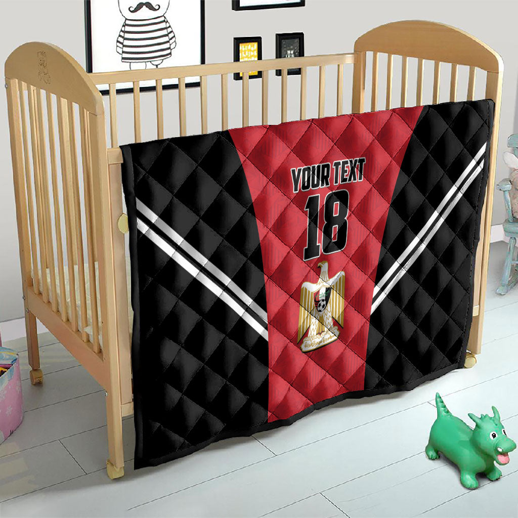 Custom Egypt Football Quilt 2026 Glory Run Red Edition