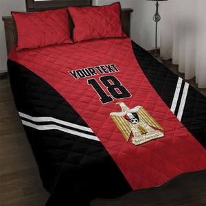 Custom Egypt Football Quilt Bed Set 2026 Glory Run Red Edition