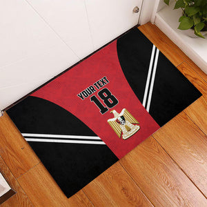 Custom Egypt Football Rubber Doormat 2026 Glory Run Red Edition