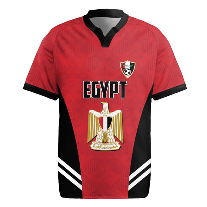 Custom Egypt Football Rugby Jersey 2026 Glory Run Red Edition