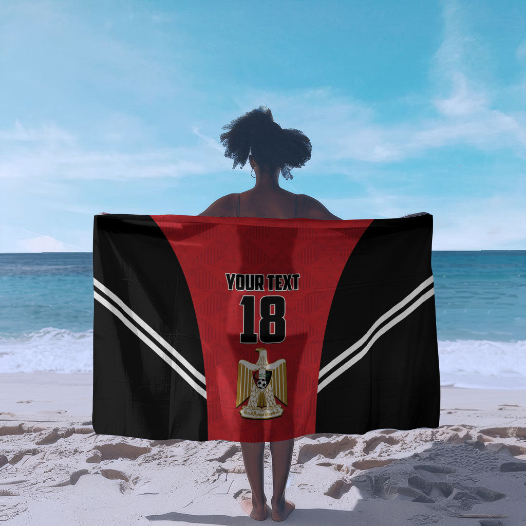 Custom Egypt Football Sarong 2026 Glory Run Red Edition