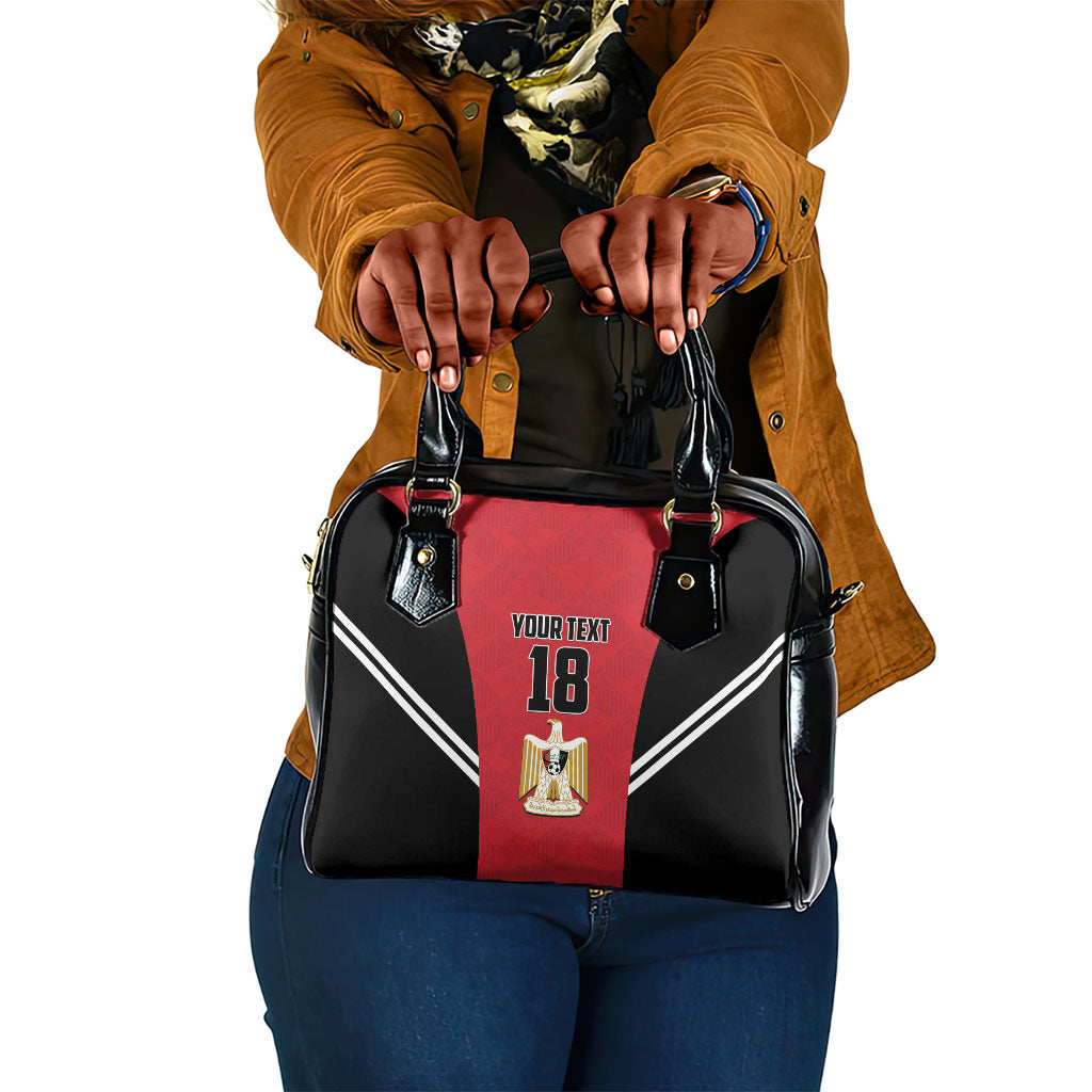 Custom Egypt Football Shoulder Handbag 2026 Glory Run Red Edition