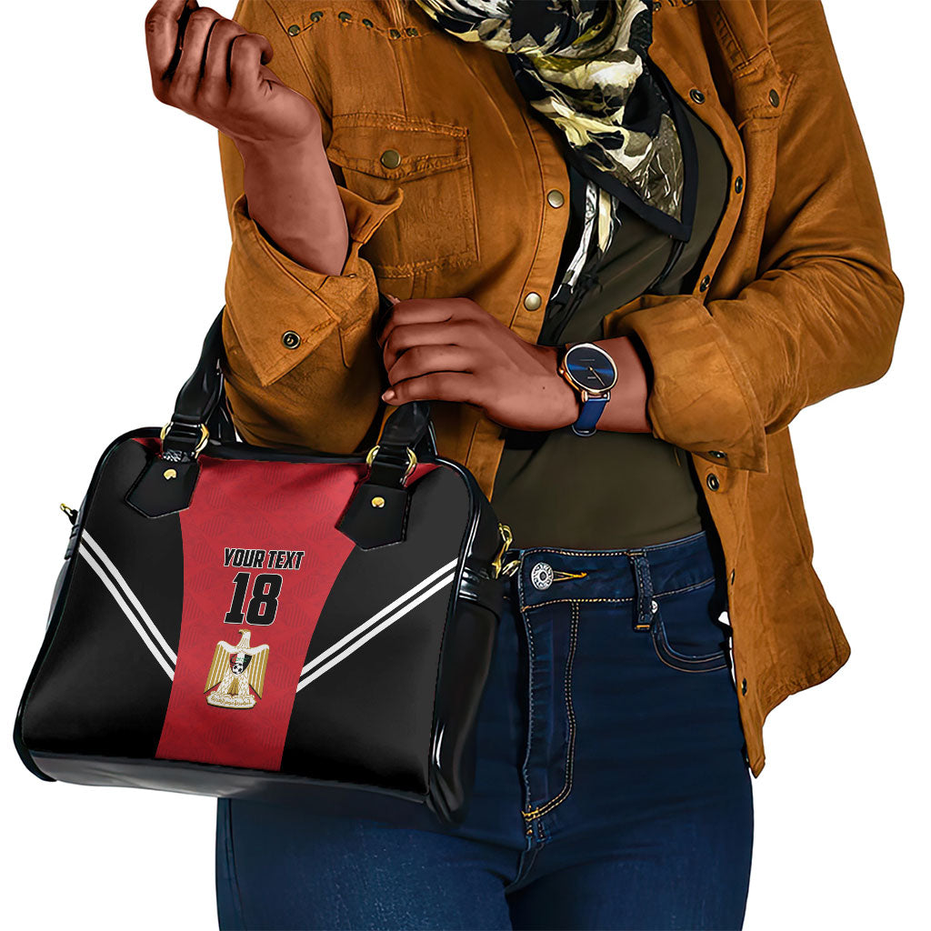 Custom Egypt Football Shoulder Handbag 2026 Glory Run Red Edition