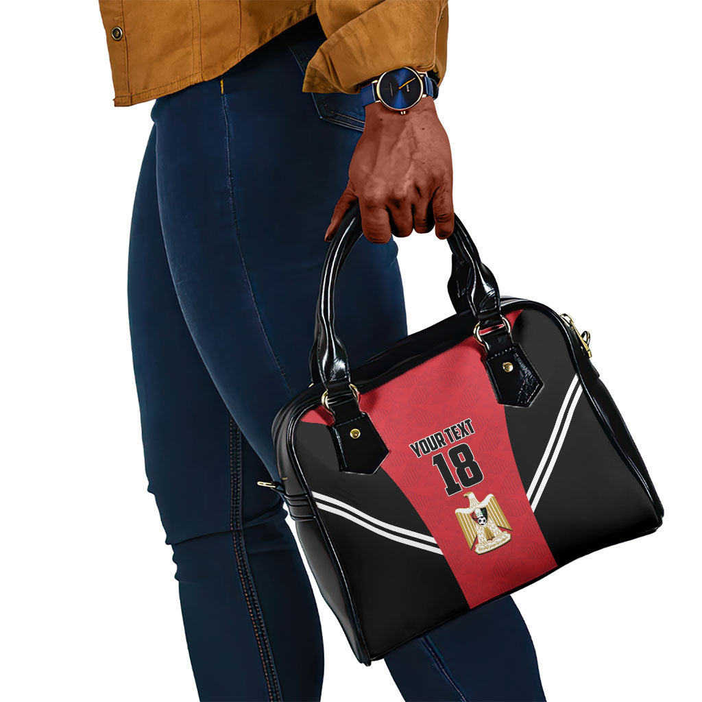 Custom Egypt Football Shoulder Handbag 2026 Glory Run Red Edition
