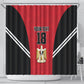 Custom Egypt Football Shower Curtain 2026 Glory Run Red Edition