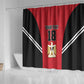 Custom Egypt Football Shower Curtain 2026 Glory Run Red Edition