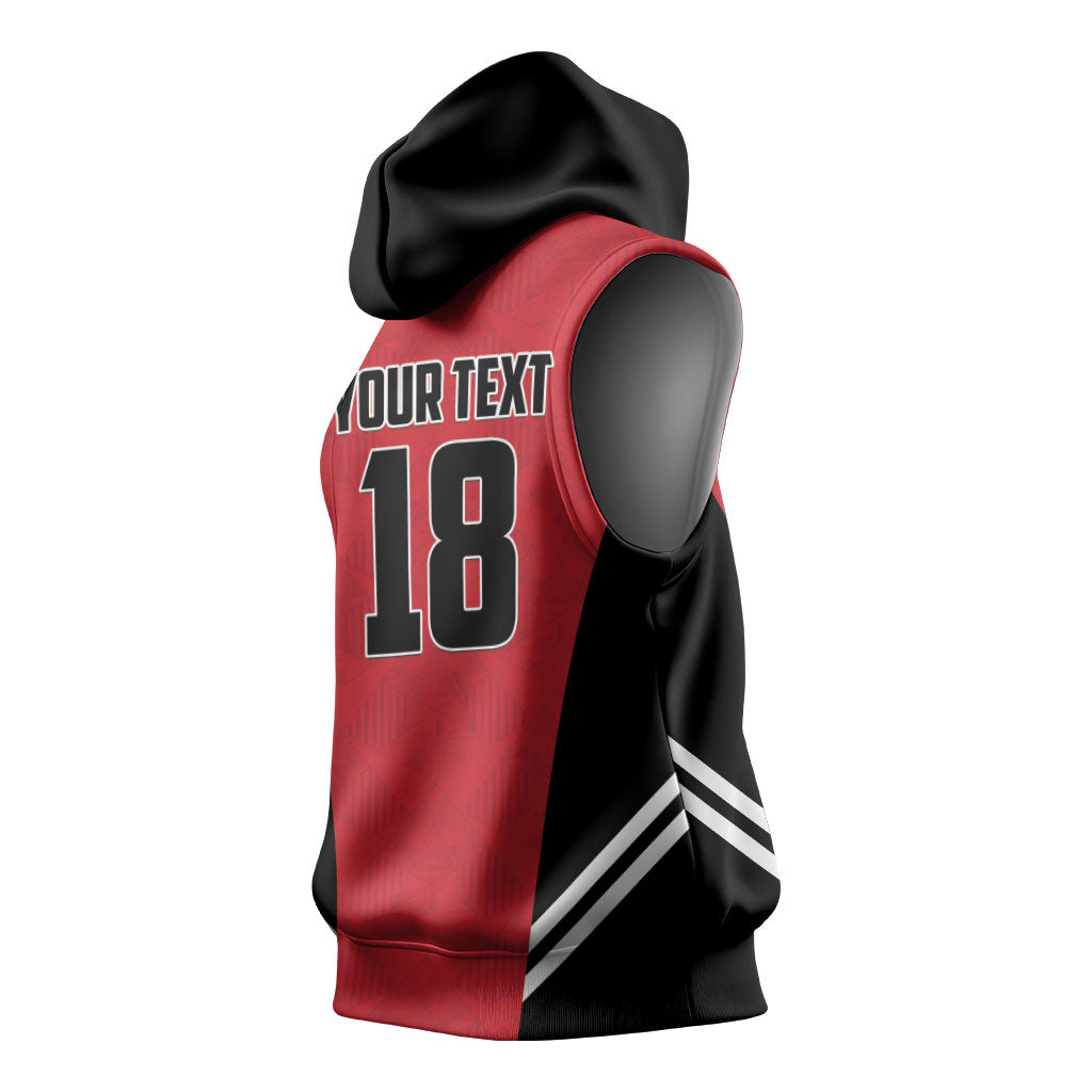 Custom Egypt Football Sleeveless Hoodie 2026 Glory Run Red Edition