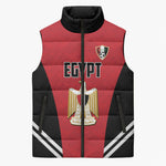 Custom Egypt Football Sleeveless Puffer Jacket 2026 Glory Run Red Edition
