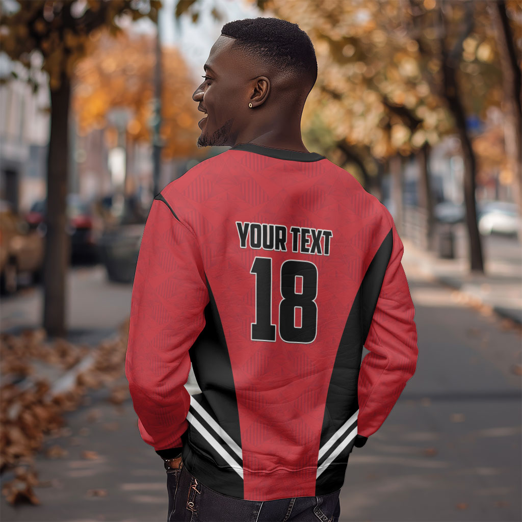Custom Egypt Football Sweatshirt 2026 Glory Run Red Edition