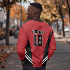 Custom Egypt Football Sweatshirt 2026 Glory Run Red Edition