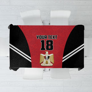 Custom Egypt Football Tablecloth 2026 Glory Run Red Edition