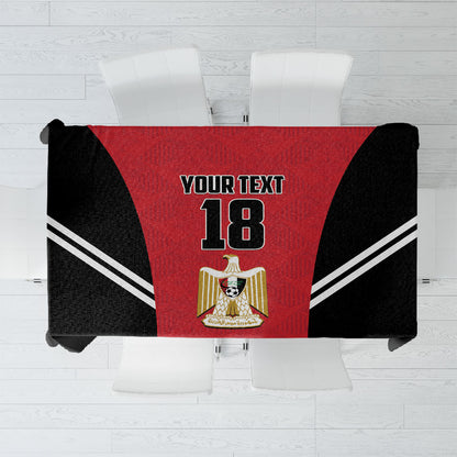 Custom Egypt Football Tablecloth 2026 Glory Run Red Edition