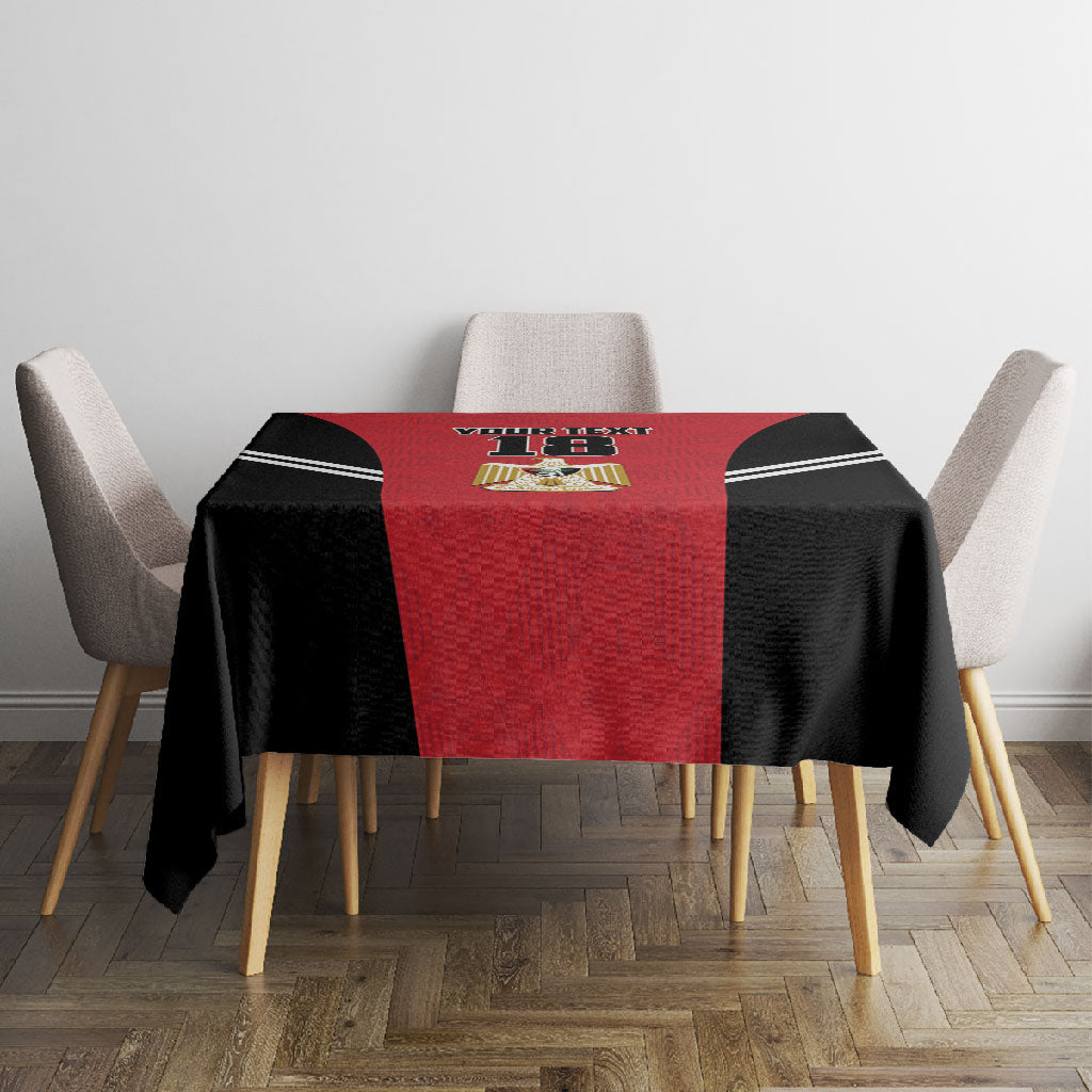 Custom Egypt Football Tablecloth 2026 Glory Run Red Edition