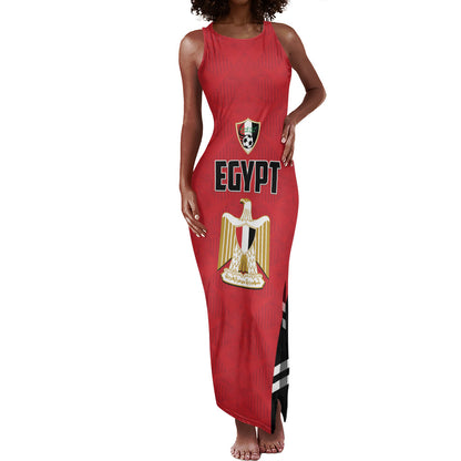 Custom Egypt Football Tank Maxi Dress 2026 Glory Run Red Edition