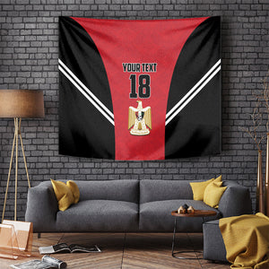Custom Egypt Football Tapestry 2026 Glory Run Red Edition