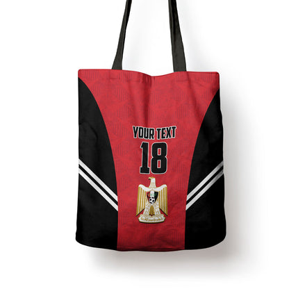 Custom Egypt Football Tote Bag 2026 Glory Run Red Edition