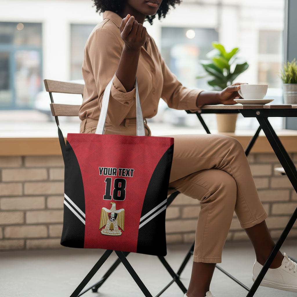 Custom Egypt Football Tote Bag 2026 Glory Run Red Edition