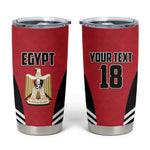 Custom Egypt Football Tumbler Cup 2026 Glory Run Red Edition