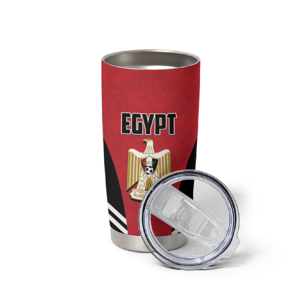 Custom Egypt Football Tumbler Cup 2026 Glory Run Red Edition