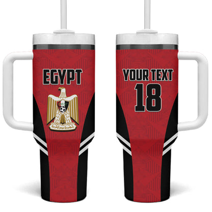 Custom Egypt Football Tumbler With Handle 2026 Glory Run Red Edition