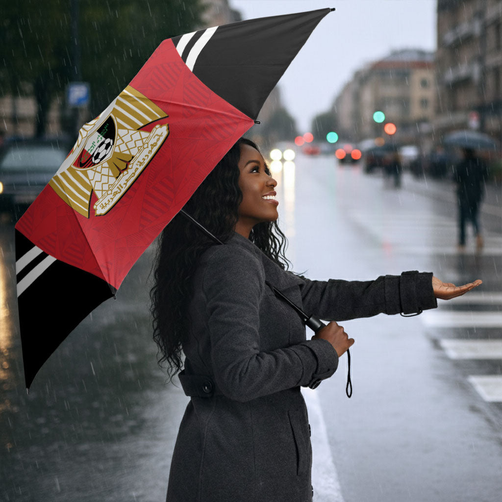 Custom Egypt Football Umbrella 2026 Glory Run Red Edition