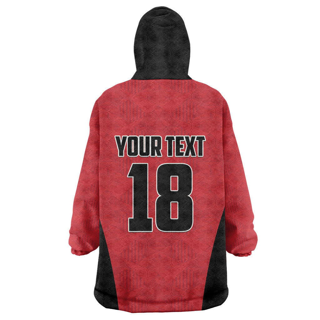 Custom Egypt Football Wearable Blanket Hoodie 2026 Glory Run Red Edition