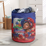 Haitian Princess Laundry Basket Cultural Pride Floral Art