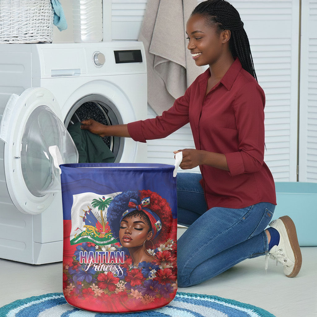Haitian Princess Laundry Basket Cultural Pride Floral Art