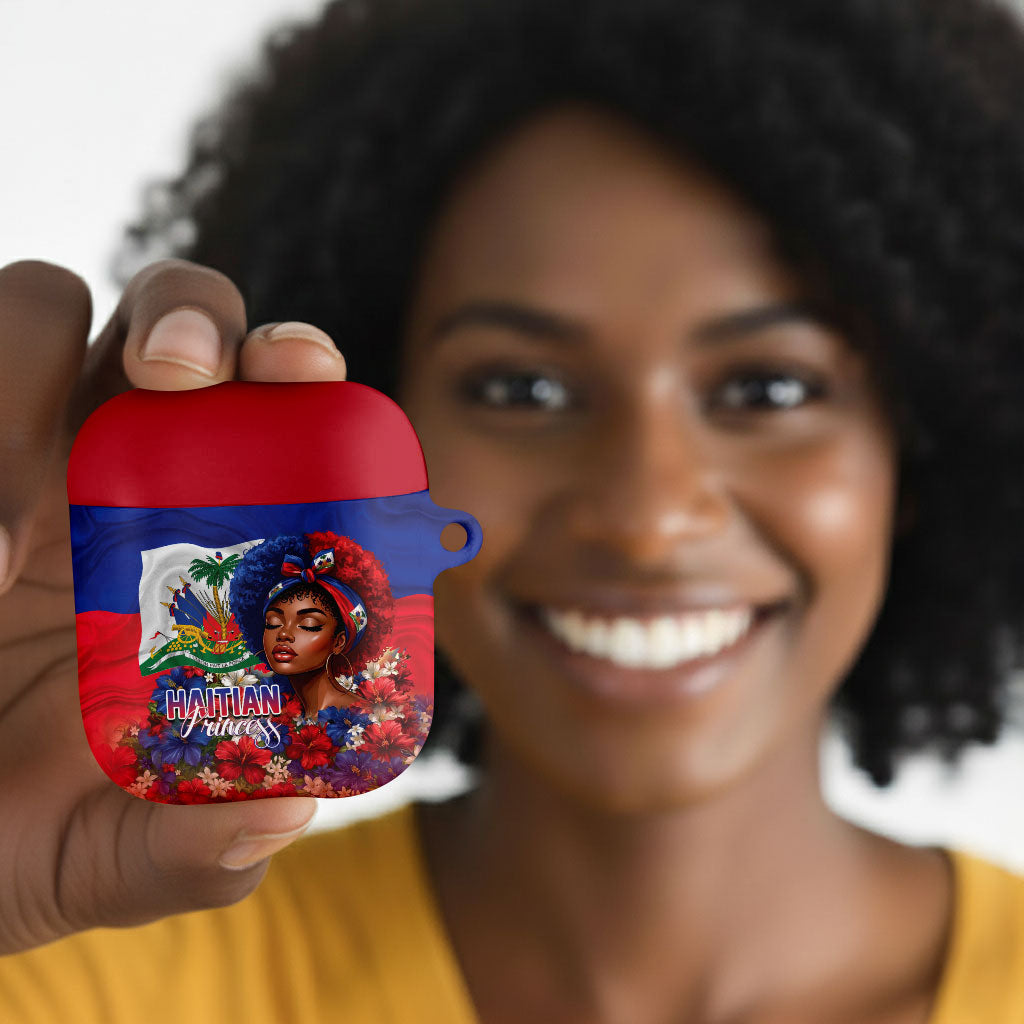 Haitian Princess AirPods Case Cultural Pride Floral Art