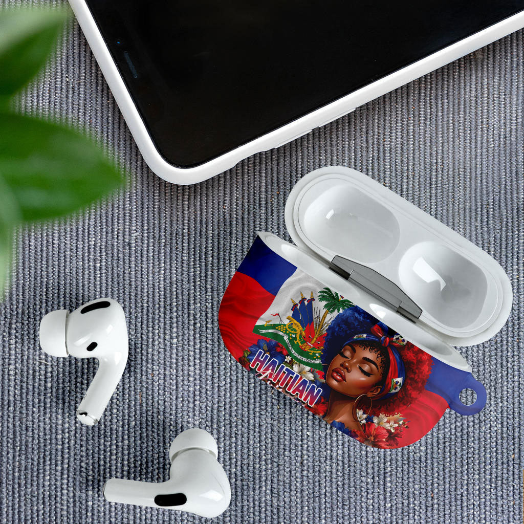 Haitian Princess AirPods Case Cultural Pride Floral Art